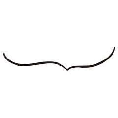 シンプルでおしゃれな手描きの吹き出し(横書き)