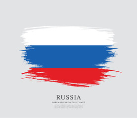 Flag of Russia. Vector illustration 