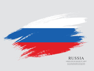 Flag of Russia. Vector illustration 