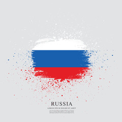Flag of Russia. Vector illustration 