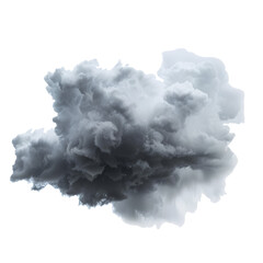 Soft grey cloud, isolated