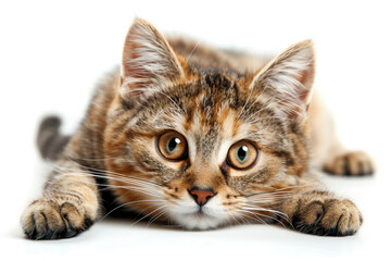 cat isolated on white background 