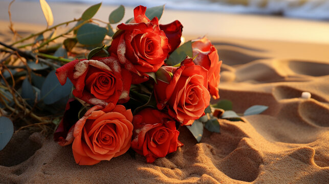 bouquet of roses  high definition(hd) photographic creative image
