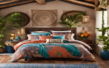 bed in bedroom