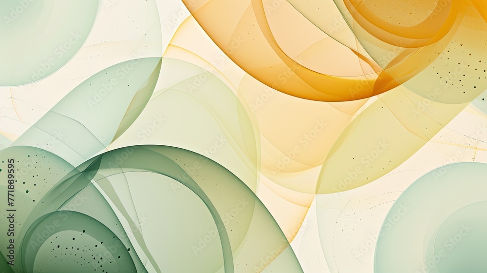 Poster Layers of translucent shapes in an abstract background, Abstract background featuring translucent shapes layered intricately.