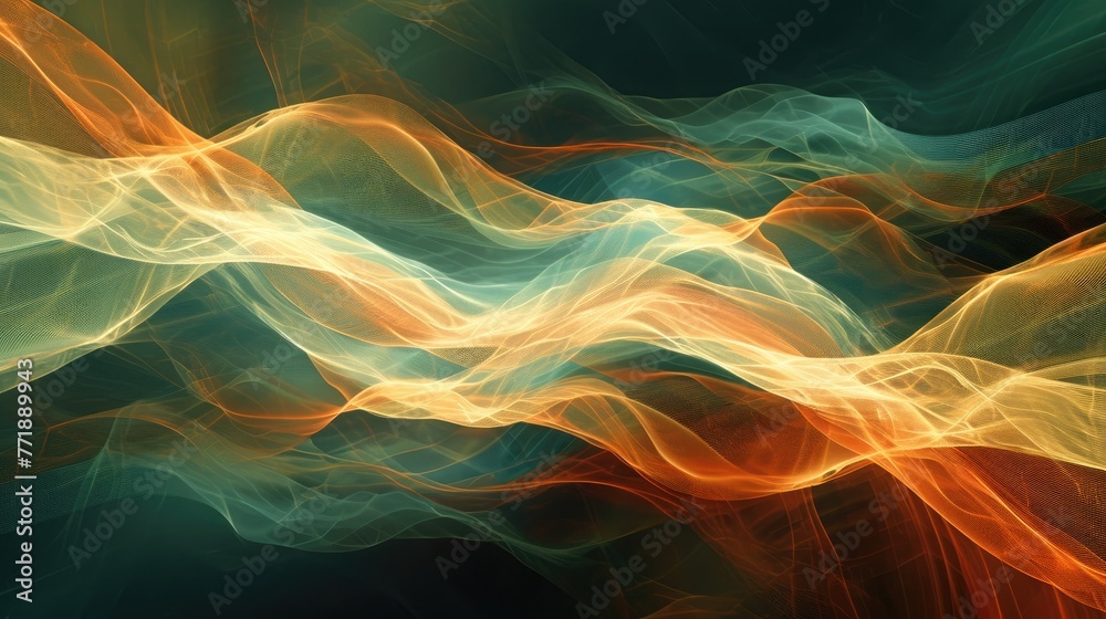 Aufkleber abstract background with abstract smoke, artistic abstract background featuring ethereal abstract sm