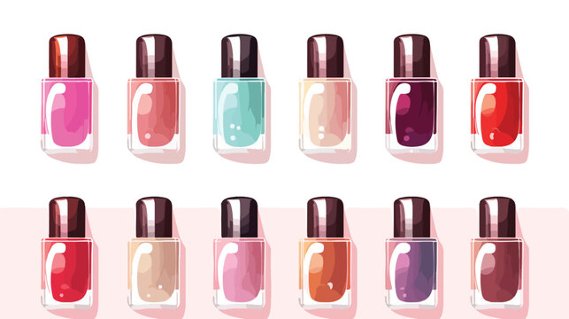 Nail paint vector for website symbol icon presentat
