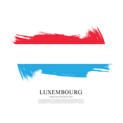 Flag of Luxembourg, vector illustration