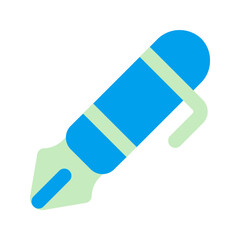 fountain pen duo tone icon