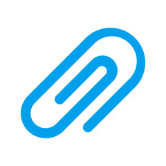 Fototapeta premium paper clip duo tone icon