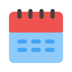 Fototapeta premium calendar flat icon