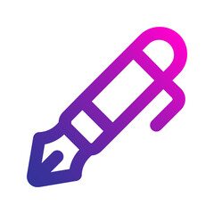 fountain pen gradient icon