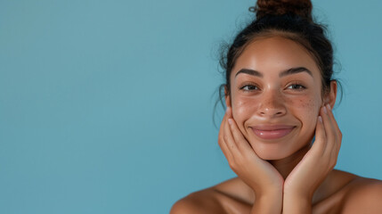 Obraz premium portrait of a woman, copy space