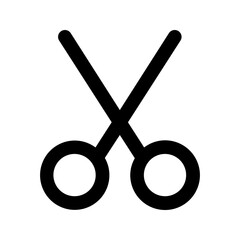 scissors line icon
