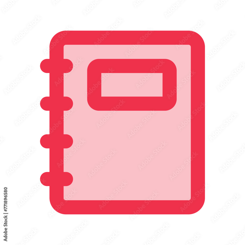 Wall mural notebook outline fill icon