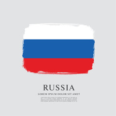 Flag of Russia. Vector graphic