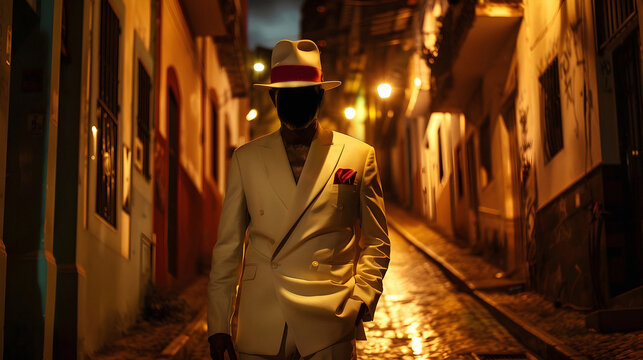 Ze Pilintra Umbanda Quimbanda Entity Trickster Malandro Walking in Rio de Janeiro