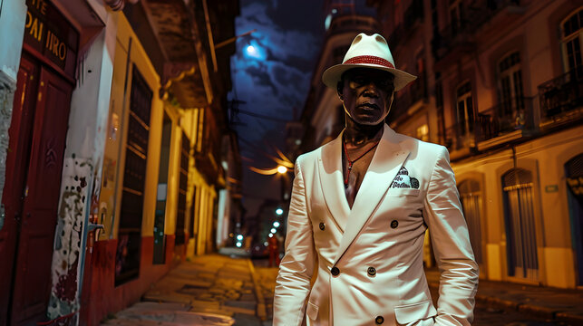 Ze Pilintra Umbanda Quimbanda Entity Trickster Malandro Walking in Rio de Janeiro