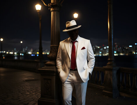 Ze Pilintra Umbanda Quimbanda Entity Trickster Malandro Walking in Rio de Janeiro