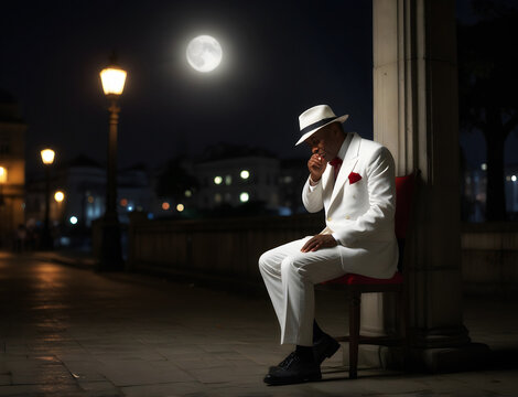 Ze Pilintra Umbanda Quimbanda Entity Trickster Malandro Walking in Rio de Janeiro