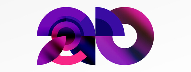 Trendy simple circle abstract background. Vector Illustration For Wallpaper, Banner, Background, Card, Book Illustration, landing page