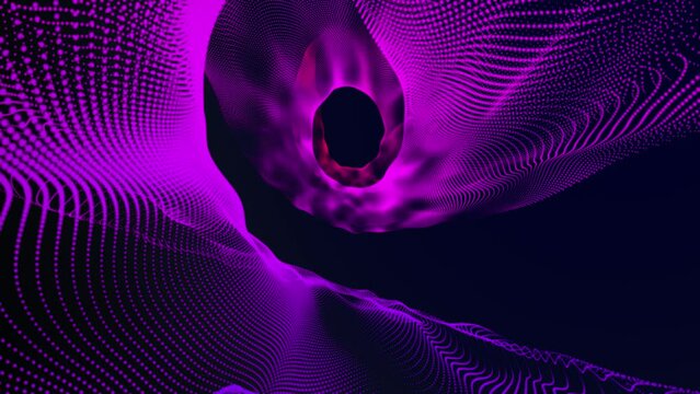 Particle blue abstract animation stock video