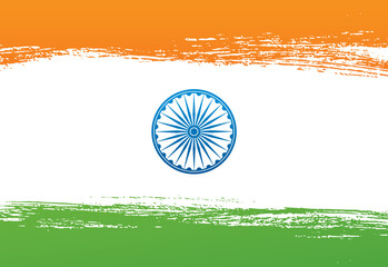 Flag of India vector graphic