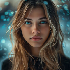 Beautiful girl with modern stylish look