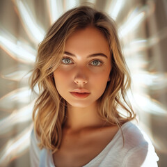 Beautiful girl with modern stylish look