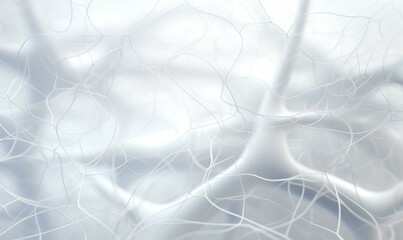 A close up of a white abstract background with some wires. Generative AI.