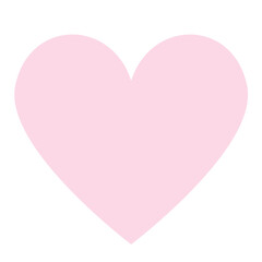 pink heart on white isolated background, transparent png - obrazy, fototapety, plakaty