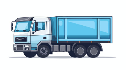 Fototapeta na wymiar Truck on a white background vector illustration des