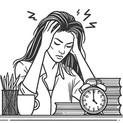 Frustration at work. Professional burnout syndrome.