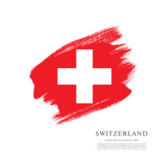 Flag of Switzerland, vector graphic