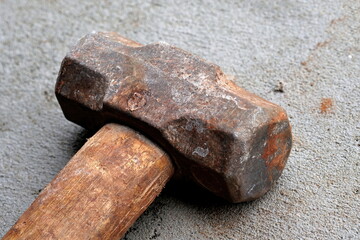 Hammer, steel, iron, octagonal hammer