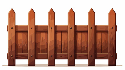 Wooden fence vector for website symbol icon present