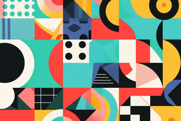 Obraz premium Explore geometric shapes to enhance the overall design of the artwork. ,abstract, background
