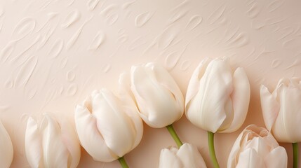 A serene beige colored tulip texture forms a tranquil background