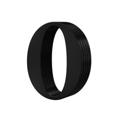 0 zero 3d black number  