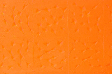 Bright Orange Chaotic Abstract Pattern Paint Wall Texture Background Surface Backdrop Grunge...