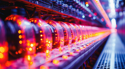 Abstract network information web science technology data center fiber optic cable 5G connection future light, fiber optical network cable