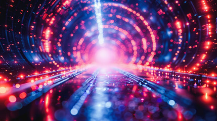 Naklejka premium Abstract network information web science technology data center fiber optic cable 5G connection future light, fiber optical network cable