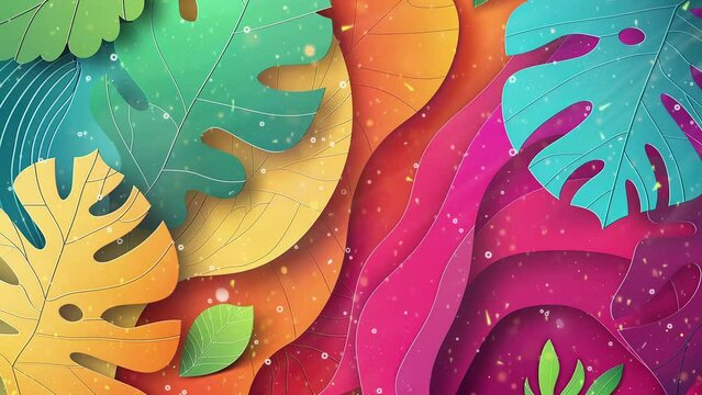 colorful summer sale banner. trendy abstract background. seamless looping overlay 4k virtual video animation background