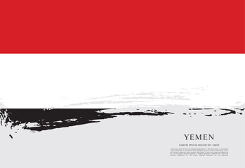 Flag of Yemen vector graphic