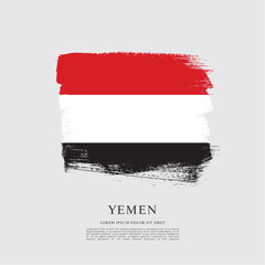 Flag of Yemen vector graphic