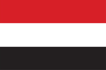 Flag of Yemen vector graphic
