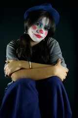 seated clown