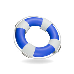 Lifebuoy 3d icon isolated. Summer holiday icon. - 771936390