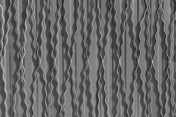 Metal wavy abstract fence surface patterns steel grey texture iron background - obrazy, fototapety, plakaty