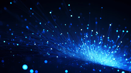 blue fiber optic background